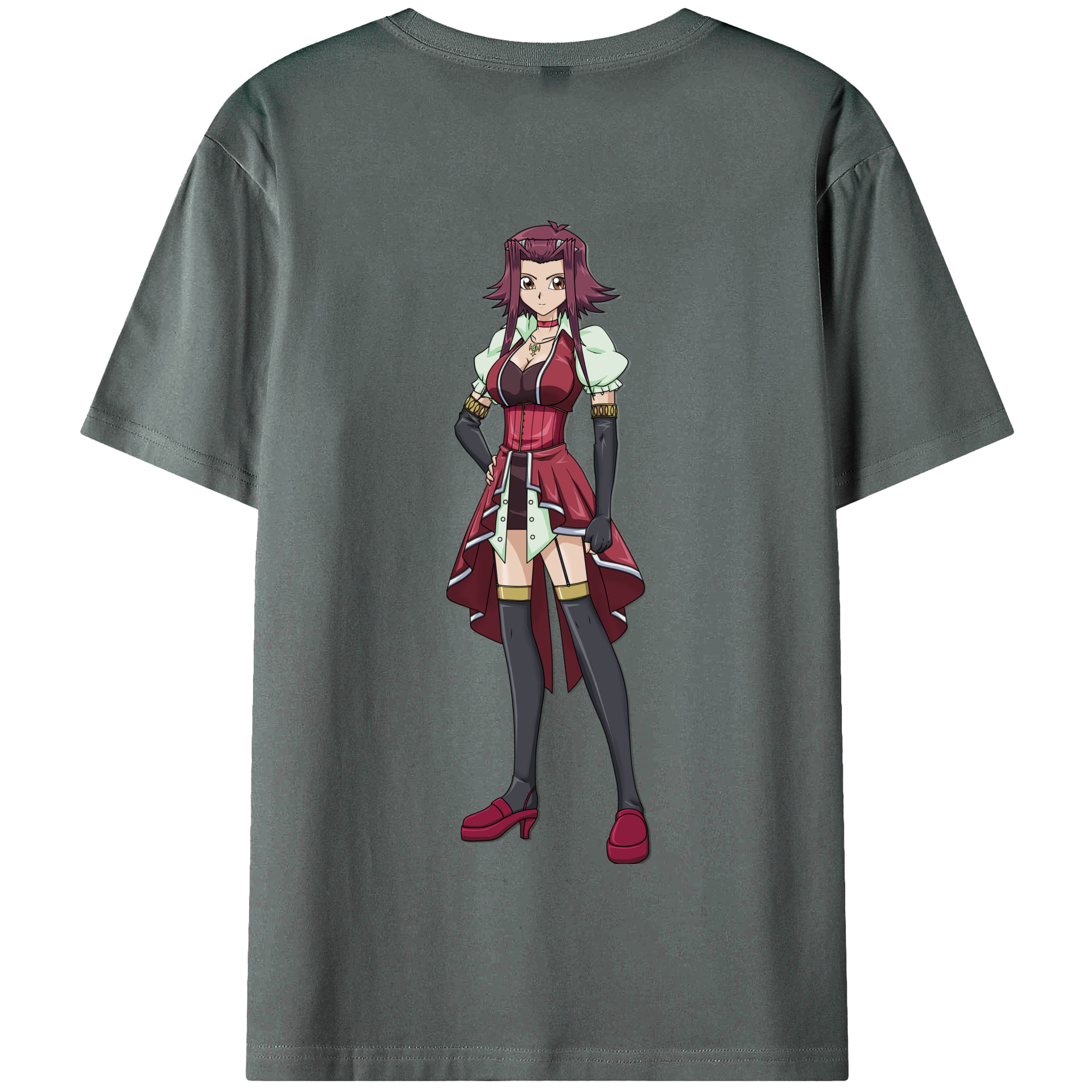 （画像用） 遊☆戯☆王 Yu-Gi-Oh! 綿100％半袖Tシャツ（背面プリント）